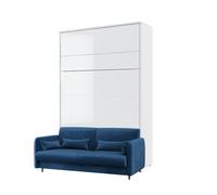 Lit escamotable canapé intégré bleu - SMART