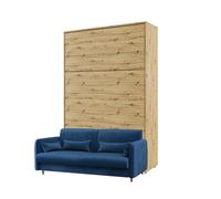 Lit escamotable canapé intégré bleu - SMART