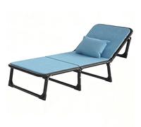 Lit Escamotable Extra Large, Lit de Plage Pliable avec Matelas, Aucune Installation Requise, pour Le Camping, Les Voyages en Voiture, La Sieste au Bureau, Supporte Jusqu'à 600 LB