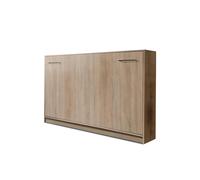 Lit escamotable horizontal 120 x 200 cm avec ouverture à ressort - bois - ZEN