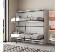 Lit double horizontal Kando en Frêne Blanc