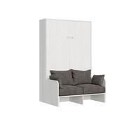 Lit escamotable vertical 120 Kentaro Sofa Frêne Blanc -