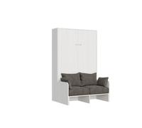 Lit escamotable vertical 140 Kentaro Sofa Frêne Blanc -