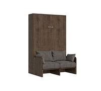 Lit escamotable vertical 140 Kentaro Sofa Noyer -