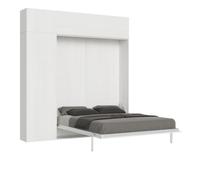 Lit escamotable vertical Kentaro 160 cm avec colonne et éléments hauts