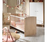 Sauthon Lit évolutif 70x140 Access - Blanc et Bois