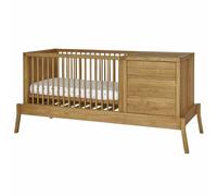 Lit évolutif bébé combiné avec matelas 70x120 cm bois