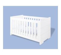 Lit évolutif bébé Polar - Pinolino - 140x70 - laqué blanc mat - Accessoires inclus