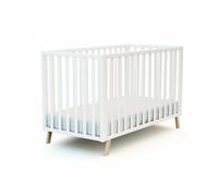 Lit évolutif CONFORT blanc et hêtre 60x120cm
