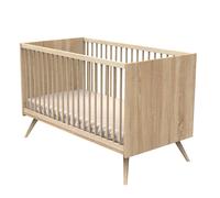 Sauthon Lit bébé évolutif Little Big Bed Seventies 70 x 140 cm bois marron