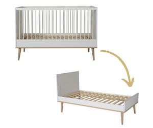 Lit évolutif Flow White-Oak (140 x 70 cm)