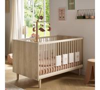 Lit Évolutif - Little Big Bed Sur Pieds Bois - Paloma Marron/beige 70X140
