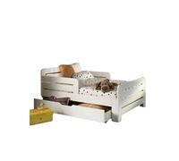 Lit enfant évolutif JUMPER - Vipack - Blanc - Extensible jusqu'à 200 cm - Sommier inclus