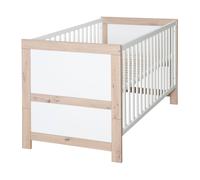 Lit Évolutif Transformable En Lit Junior Malo Blanc - Chêne Sonoma Scié 70X140