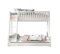 Lit familial avec lit gigogne blanc