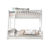 Lit familial avec lit gigogne blanc