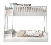 Lit familial avec lit gigogne blanc