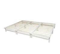 Homestyle4u Lit Familial palette 270x200 cm en Bois Massif Blanc