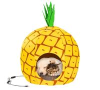 Lit fermé pour chat avec chauffage, grottes chauffées pour chat,Lit grotte pour chat avec température réglable et minuterie - Cabane pour chat enfichable USB pour petits animaux jusqu'à 7,5 kg, fourni