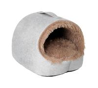 Lit fermé pour chat - Lit d'hiver semi-fermé confortable et chaud pour chaton | Tente pour animal domestique chiot | Pour maison, dortoir, chambre, salon, balcon et autres