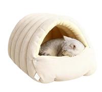 Lit fermé pour chat - Niche de repos fermée pour animaux de compagnie - Lit lavable pour bébé chat - Pour petits chats et chiens de petite, moyenne et grande taille - Pour l'intérieur, le salon, le