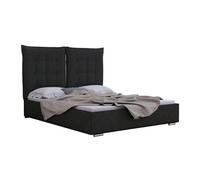 Lit Florence 104, Double, Gris, Tapisserie, 175x214x128cm