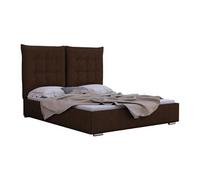 Lit Florence 104, Double, Marron, Tapisserie, 175x214x128cm