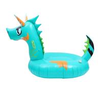Lit Flottant de Dragon, Coussin Gonflable Vert PVC Poignée | Inflation Facile, Transport Simple, pour Piscine Familiale et Jeux D'été, Usage Eau et Garçon et Filles Couleur Aléatoire