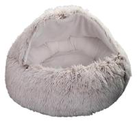 Lit for chatLit for chienLit rond doux en fausse fourrure for animaux de compagnie for chats ou petits chiensLit anti-anxiété for chiotLit lavable for animaux de compagnie for chien chat (A, 60 * 60 c