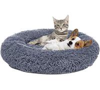 Lit for petit animal de compagnie, lit for chien antidérapant en peluche douce, lit rond lavable en forme de donut, lit apaisant for chiens de taille moyenne et grande, panier de couchage, canapé for