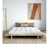 Lit futon JAPAN en pin massif naturel 160x200 - Bois clair - Karup Design