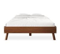 Lit futon KARRI 140 x 200 cm, en bois massif - Coloris châtaignier Bois