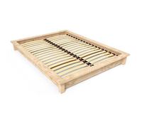 Lit futon Solido bois Massif - ABC MEUBLES - 2 places 140x200 - Brut