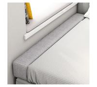 Lit Gap Filler - Lavable - Tête de lit - Éliminateur d'espace - Pour lit simple/double/king size - Gris clair - 180 x 15 x 30 cm - Solution « Close the Gap »