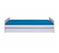 Surf lit 90x200cm avec 1 lit gigogne blanc.