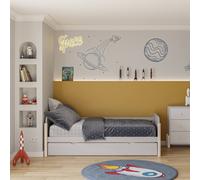 Lit Gigogne 2 Couchages - Collection Daphné Crème 90X190