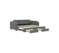 Lit de repos crème 80x200 cm tissu canapé-lit canapé-lit confortable vidaXL