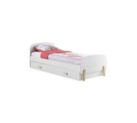 BODHI WHITE - Lit Gigogne 90x200cm avec Tiroir de Lit - Altobuy Blanc