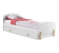 Lit Gigogne 90x200cm avec Tiroir de Lit - BODHI WHITE - ALTOBUY Blanc G