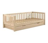 YAX - Lit Gigogne 90x200cm en Pin Naturel - Altobuy Beige