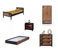 Lit Gigogne 'alex' Avec Armoire Et Commode