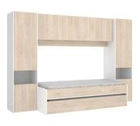 DEKIT GRUPO RIMOBEL Lit simple KWAY Pont – Mélamine Blanc