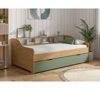 Lit Gigogne Avec Rangement Achille Vert 90X200