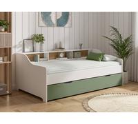 Lit Gigogne Avec Rangement Achille Vert 90X200