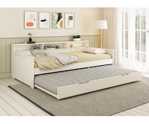 Lit Gigogne Avec Rangement Oliver Blanc 90X200