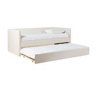 Lit gigogne blanc 90x190 cm ELIE