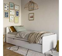 Lit Gigogne Bois Massif Lilow Blanc 90X200