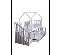 Lit gigogne cabane 80x180cm et 80x160cm