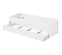 Lit gigogne coloris blanc - Hauteur 54 x Longueur 202 x Profondeur 97 cm