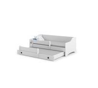 Lit enfant ERYK + gigogne160 B avec matelas Gris G